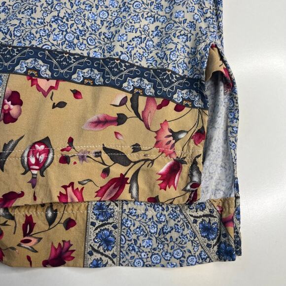 Christian Siriano Women's Top New York Button Up Patchwork Shirt Artsy Size L - Picture 14 of 16